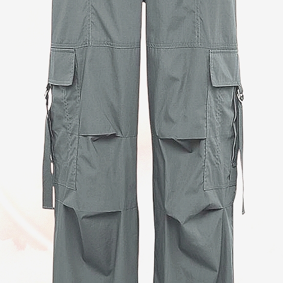NWT Lightweight XL Cargo Pants with 6 Pockets & Buckle Strap Closures - Picture 8 of 13